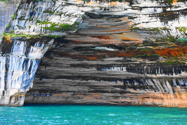 Michigan Poster featuring the photograph Pictured Rocks by Terry M Olson