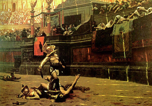 Pollice Verso Poster featuring the painting Pollice Verso by Jean Leon Gerome
