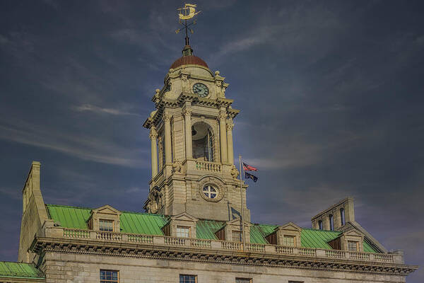 Portland Poster featuring the photograph Portland Maine City Hall Building by Susan Candelario