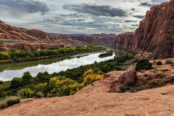 Moab Poster featuring the photograph Potash Road Reflection by Dan Norris