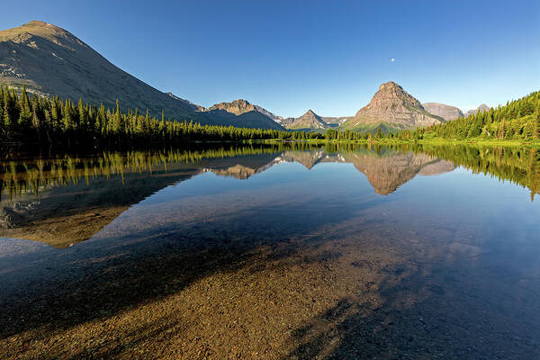 Glacier National Park Poster featuring the photograph Pray Lake View by Jack Bell