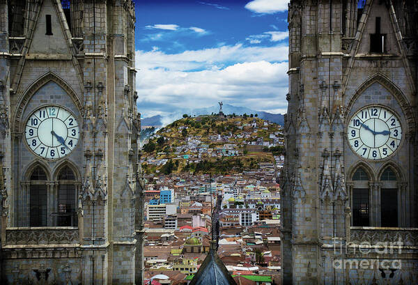 Ecuador Poster featuring the photograph Quito, Ecuador by David Little-Smith