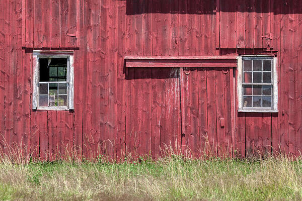 Red Barn Poster featuring the photograph Red Horse Shoe Barn by David Letts