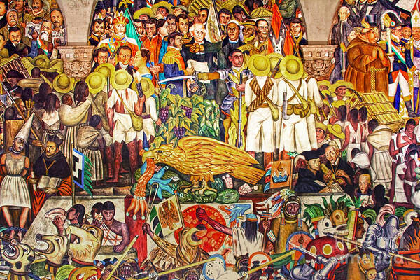 品質は非常に良い mural mexican of hisitory ○A01○メキシコ壁画の