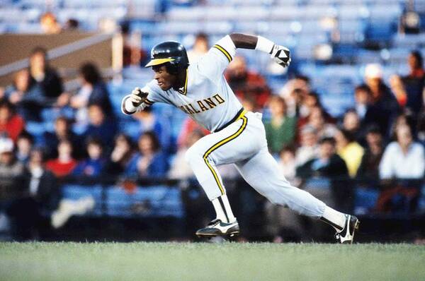 1980-1989 Poster featuring the photograph Rickey Henderson by Ronald C. Modra/sports Imagery