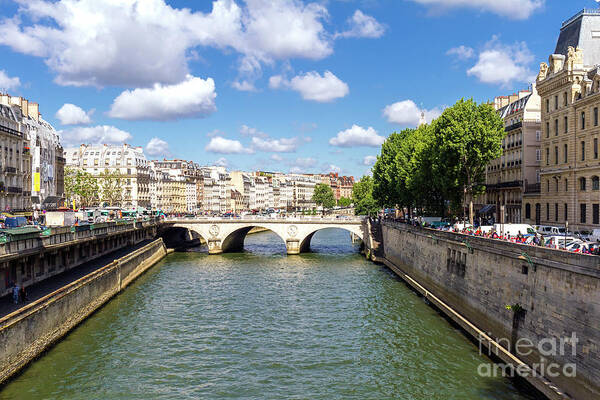 France Poster featuring the photograph River Seine, Paris, France by Elaine Teague