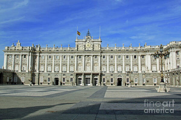 Travel Poster featuring the photograph Royal Palace of Spain by Tom Watkins PVminer pixs