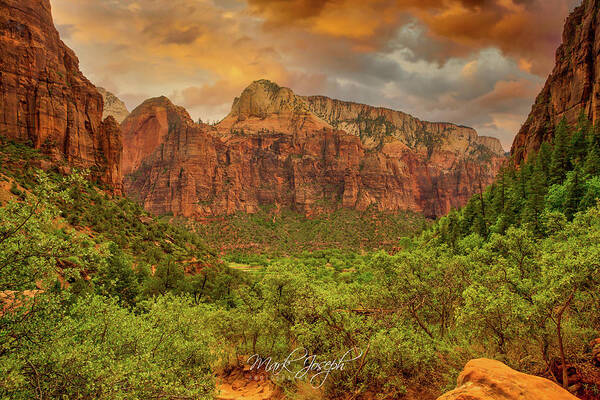 Landscape Poster featuring the photograph Rugged Zion by Mark Joseph
