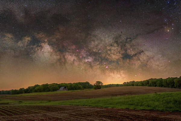 Nightscape Poster featuring the photograph Saline County by Grant Twiss