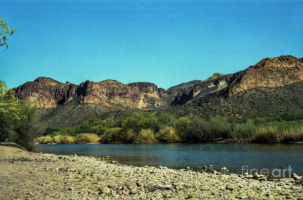 Arizona Poster featuring the photograph Salt River Above Blue Point by Kathy McClure