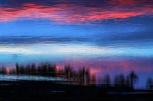 Abstract Poster featuring the photograph River of Sky 2 by Laura Fasulo