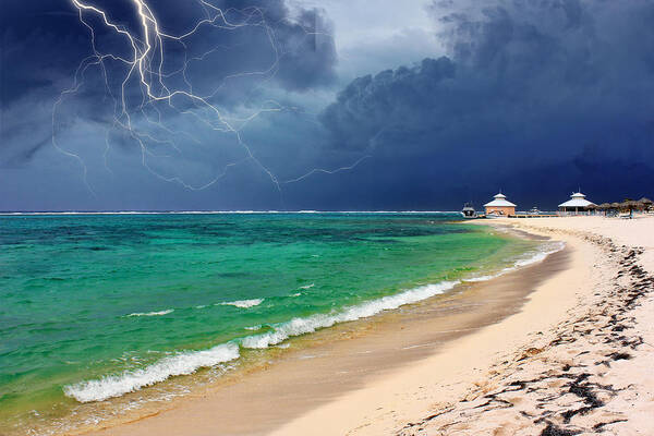Grand Cayman Poster featuring the photograph Seven Thunders by Iryna Goodall