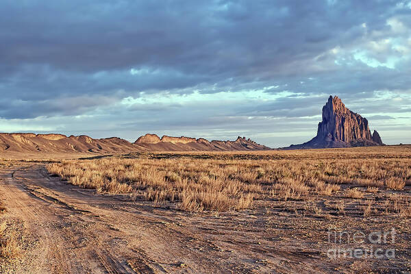 Landscape Poster featuring the photograph Shiprock New Mexico by Tom Watkins PVminer pixs