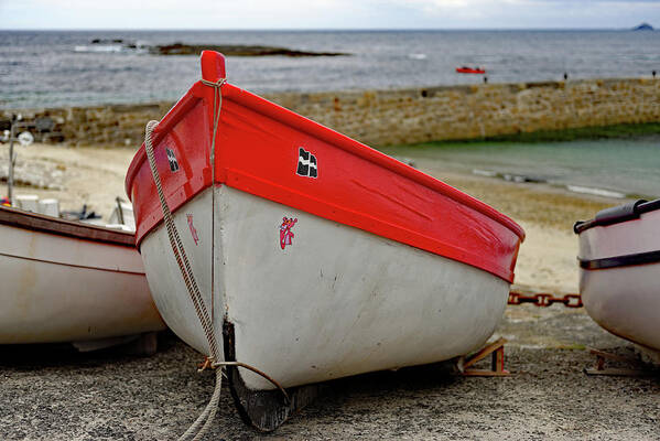 Fishing Boats Poster featuring the photograph Slipway Boats, Sennen Cove - # 1 by Rod Johnson