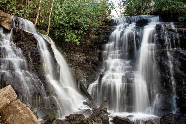 Great Smoky Mountains National Park Poster featuring the photograph Soco Falls #1 by Stacy Abbott