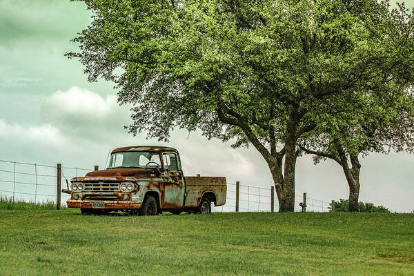Green Poster featuring the photograph Something About a Truck by KC Hulsman