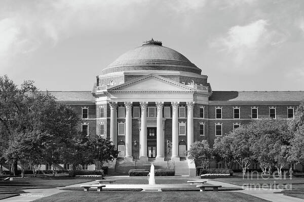 Southern Methodist University Poster featuring the photograph Southern Methodist University Dallas Hall by University Icons