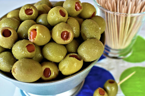 Olives Poster featuring the photograph Spanish Olives by Kathy K McClellan