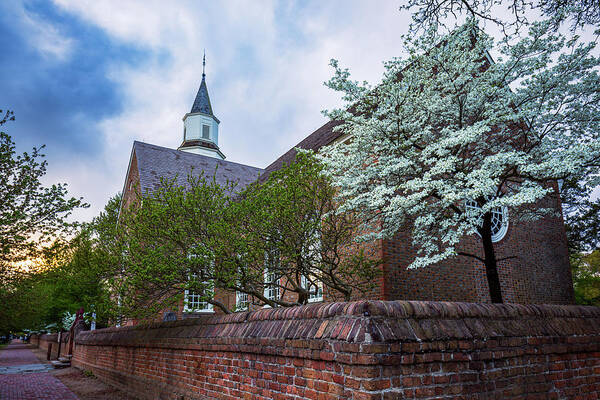 Bruton Parish Church Poster featuring the photograph Spring Evening at the Parish by Rachel Morrison