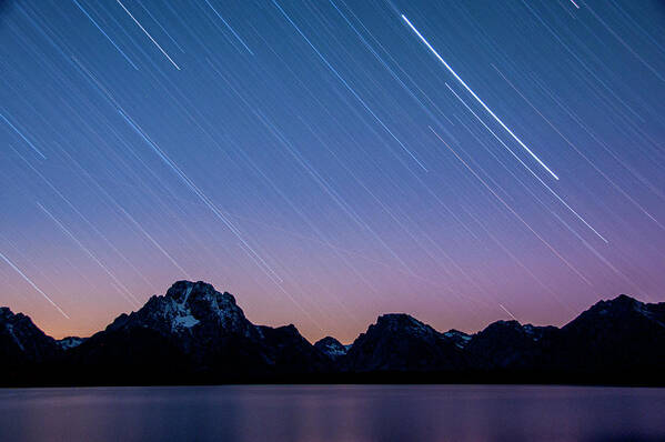 Grand Teton National Park Poster featuring the photograph Stars in the Tetons by Melissa Southern