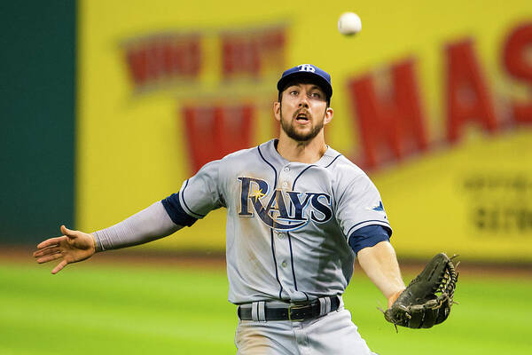 Three Quarter Length Poster featuring the photograph Steven Souza and Francisco Lindor by Jason Miller