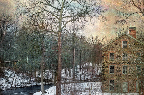 Bronx Botanical Gardens Poster featuring the photograph Stone Mill by Cate Franklyn