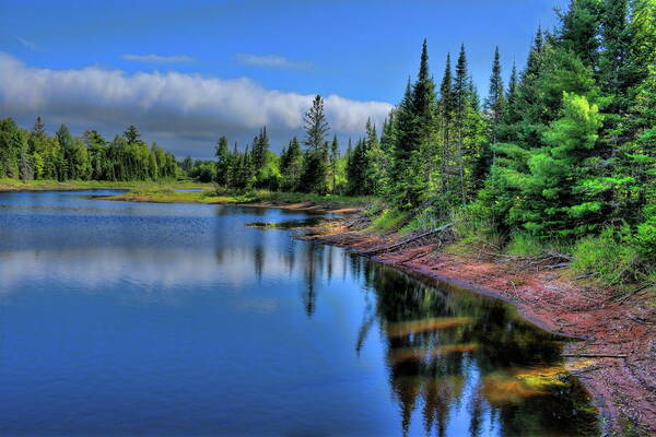 Backwater Poster featuring the photograph Storm Front Over The Willow Flowage by Dale Kauzlaric