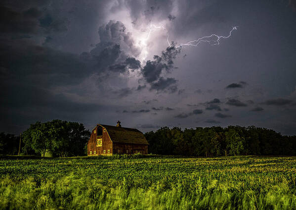 Barn Poster featuring the photograph Stormy Barn by Marcus Hustedde