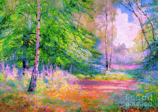 Landscape Poster featuring the painting Sublime Summer Morning by Jane Small
