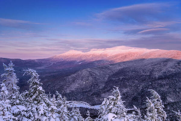 Highland Center Poster featuring the photograph Summit Views, Winter On Mt. Avalon by Jeff Sinon