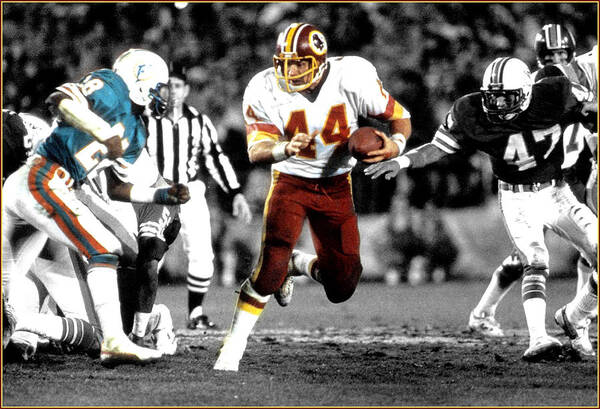Super Bowl 17 Poster featuring the mixed media Super Bowl 17 M V P John Riggins by Jas Stem