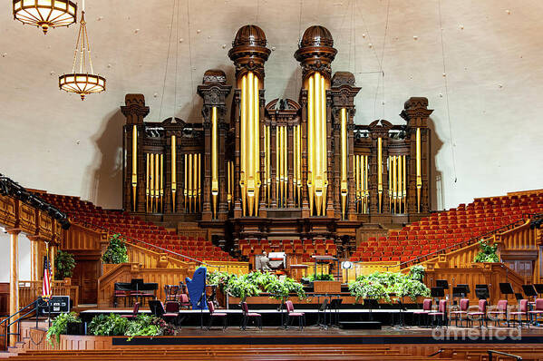 Salt Lake City Poster featuring the photograph Tabernacle Organ by Bob Phillips