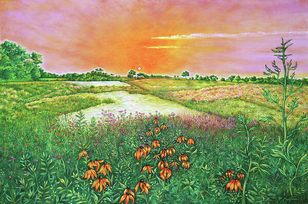 Sunrise Poster featuring the painting Take Me Home by Pamela Kirkham