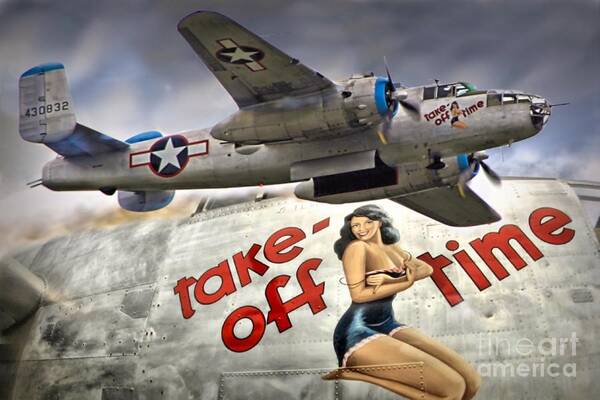 Plane Poster featuring the photograph Take Off Time by DJ Florek