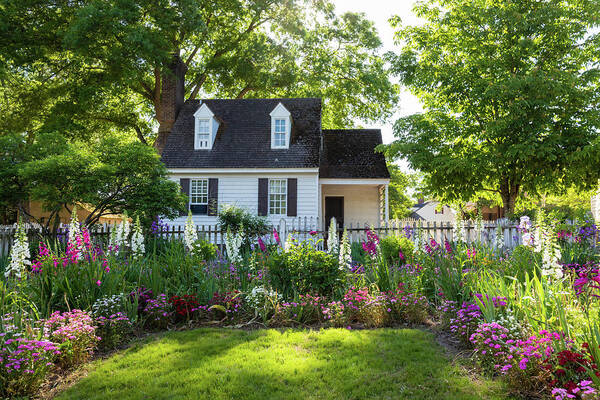 Colonial Williamsburg Poster featuring the photograph Taliaferro-Cole Garden in May by Rachel Morrison