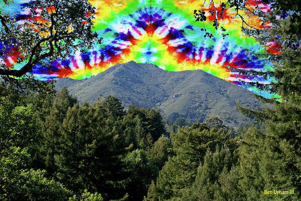 Mt. Tamalpais Poster featuring the photograph Tamalpais Sky Dye #4 by Ben Upham III