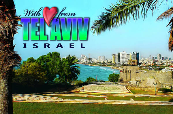 Heart Poster featuring the photograph Tel Aviv Israel by Brian Tada