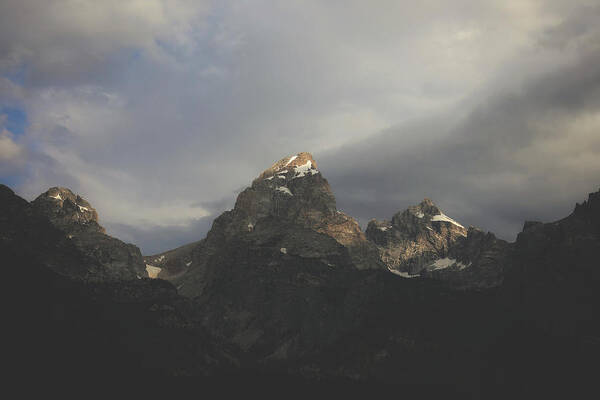 Mountain Poster featuring the photograph Teton Triple Threat by Go and Flow Photos