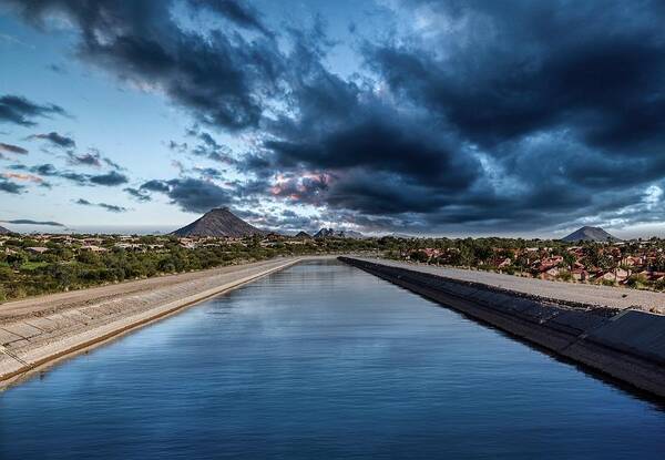 Scottsdale Poster featuring the photograph The Arizona Canal by Mountain Dreams