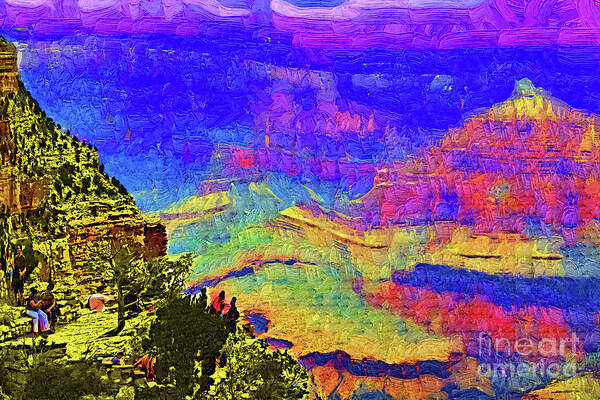 Grand-canyon Poster featuring the digital art The Colors Of The Canyon by Kirt Tisdale