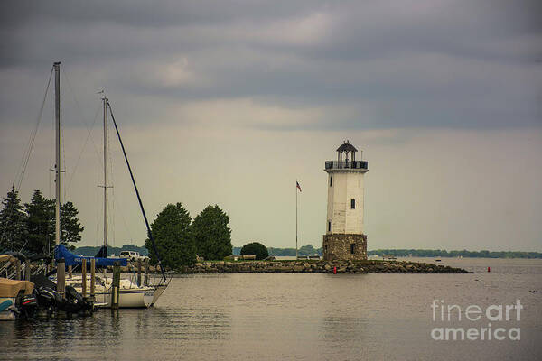 Nature Poster featuring the photograph The Fond du Lac Lighthouse by John Bartelt