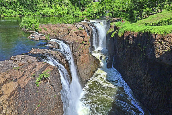 Waterfall Poster featuring the photograph The Great Falls of the Passaic River 3 by Allen Beatty