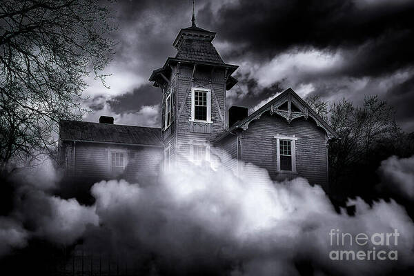 Haunted Poster featuring the photograph The Haunted House by Shelia Hunt