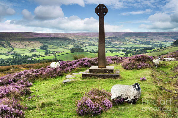2014 Poster featuring the photograph The Millennium Cross Rosedale by Richard Burdon