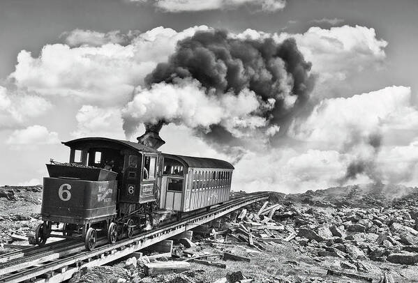 New Hampshire Poster featuring the photograph The Mount Washington Cog Railroad by Gordon Ripley
