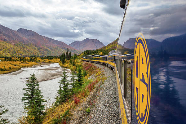 Alaska Poster featuring the photograph The Rails to Denali by Kyle Lavey
