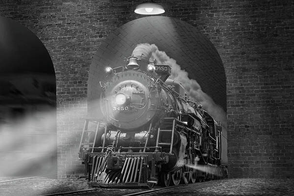 Steam Engine Poster featuring the photograph The Tunnels H by Mike McGlothlen