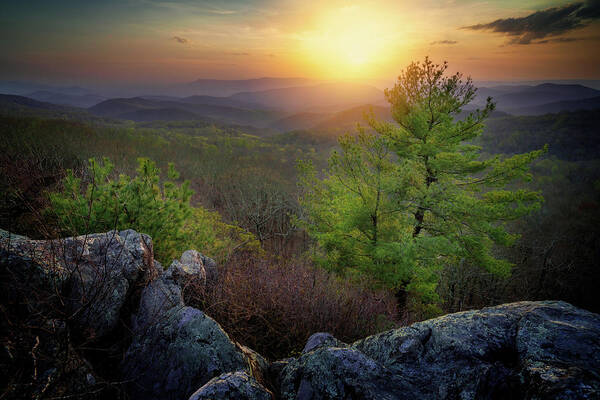 Virginia Poster featuring the photograph The Valley Beyond by Rick Berk