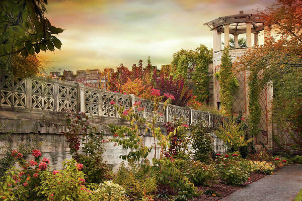 Garden Poster featuring the photograph The Walled Garden in Autumn by Jessica Jenney