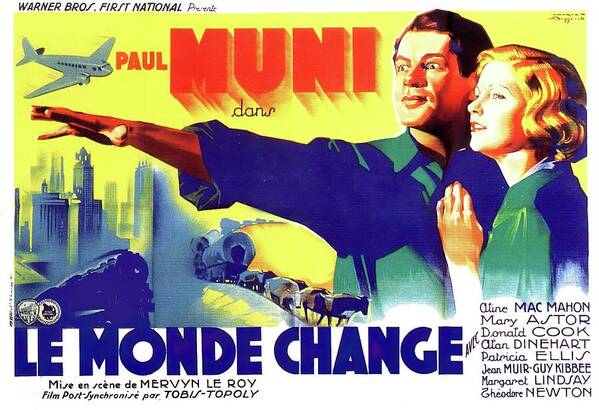 World Poster featuring the mixed media ''The World Changes'', 1933 by Movie World Posters